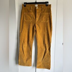 J. Crew Corduroy Billie Demi Boot Crop Pants